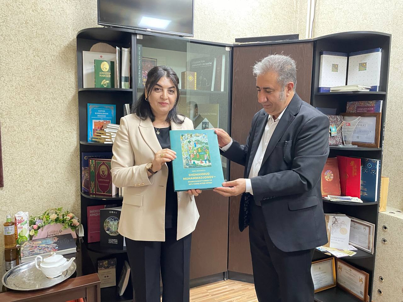 Kamoliddin Behzod nomidagi Sharq miniatyura san’ati muzeyida Eron Islom Respublikasi Milliy muzeyi direktori janob Jabrail Nokandeh bilan uchrashuv bo‘lib o‘tdi.